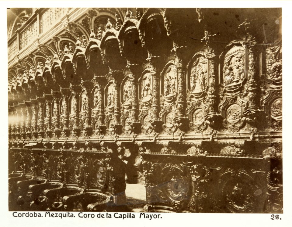 Fotografi av Córdoba. Mezquita, Coro de la Capilla Mayor - Hallwylska museet - 104775