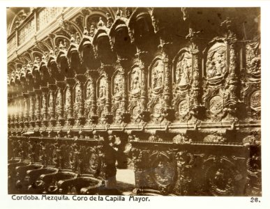 Fotografi av Córdoba. Mezquita, Coro de la Capilla Mayor - Hallwylska museet - 104775