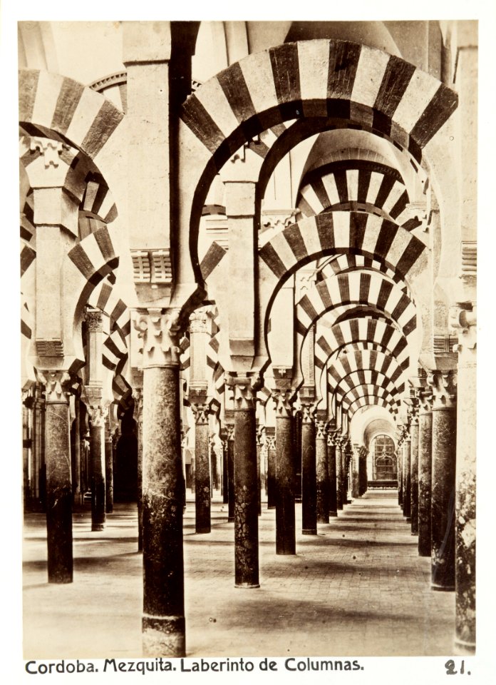 Fotografi av Córdoba. Mezquita, Laberinto de Columnas - Hallwylska museet - 104768