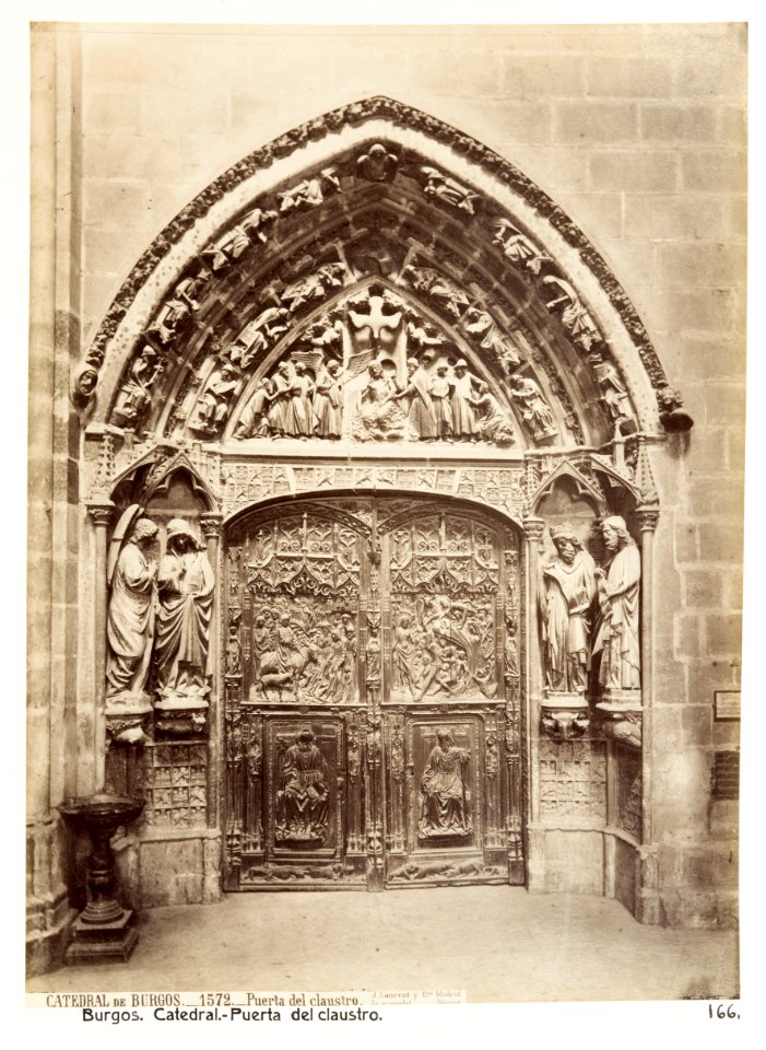 Fotografi av Burgos. Catedral, puerta del claustro - Hallwylska museet - 105347