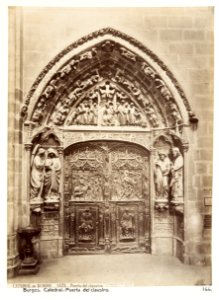 Fotografi av Burgos. Catedral, puerta del claustro - Hallwylska museet - 105347