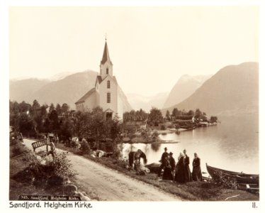 Fotografi av Helgheim Kirke. Söndfjord, Norge - Hallwylska museet - 105700