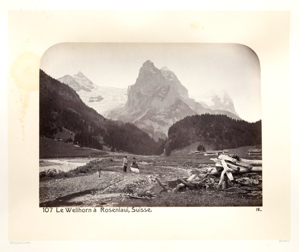 Fotografi av dal och berg i Schweiz - Hallwylska museet - 103151