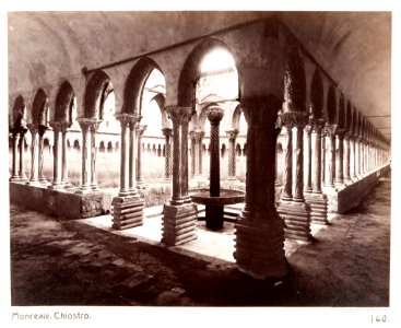 Fotografi av Chiostro. Monreale, Italien - Hallwylska museet - 106719