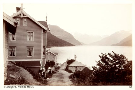 Fotografi av Faleide Hotel. Nordfjord, Norge - Hallwylska museet - 105699