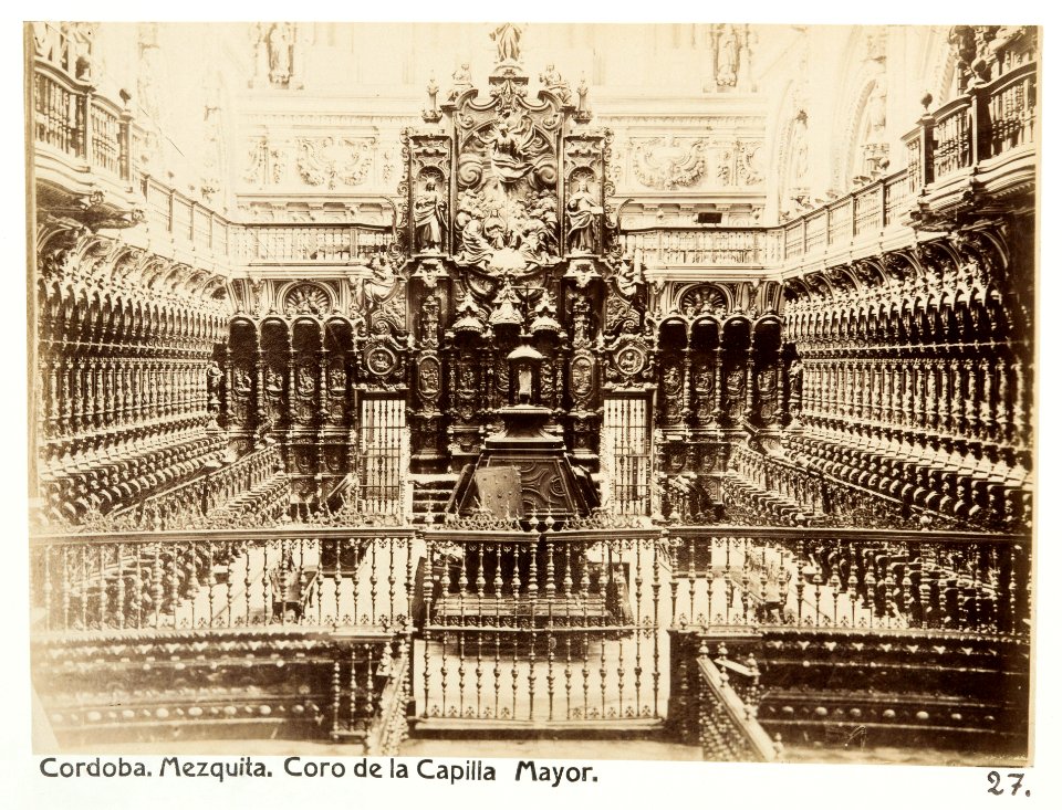 Fotografi av Córdoba. Mezquita, Coro de la Capilla Mayor - Hallwylska museet - 104774