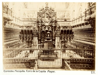 Fotografi av Córdoba. Mezquita, Coro de la Capilla Mayor - Hallwylska museet - 104774
