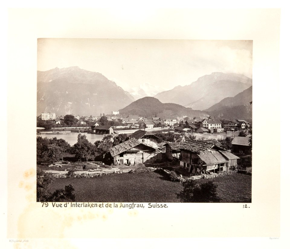 Fotografi av Interlaken och Jungfrau - Hallwylska museet - 103145