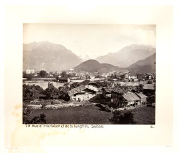 Fotografi av Interlaken och Jungfrau - Hallwylska museet - 103145 photo
