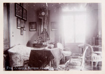 Fotografi av fru Johanna Kempes rum i Ljusne - Hallwylska museet - 105973
