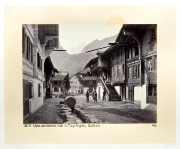 Fotografi av gata i Meyringen - Hallwylska museet - 103181