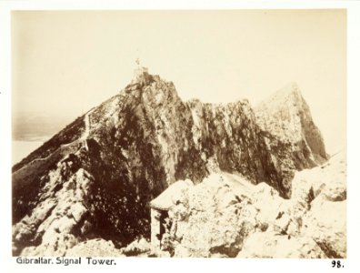 Fotografi av Gibraltar. Signal Tower - Hallwylska museet - 104949 photo