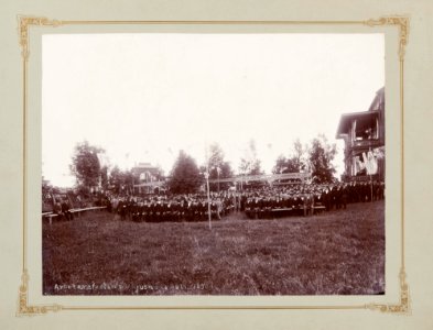 Fotografi av Ljusne. Arbetarfesten 5 juli 1899 - Hallwylska museet - 106809