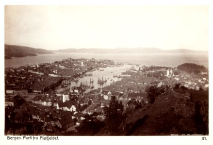 Fotografi av Flöyfjället. Bergen, Norge - Hallwylska museet - 105715