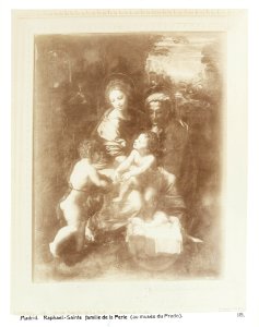 Fotografi av Madrid. Raphael, Sainte famille de la perle (au Musée du Prado) - Hallwylska museet - 105168