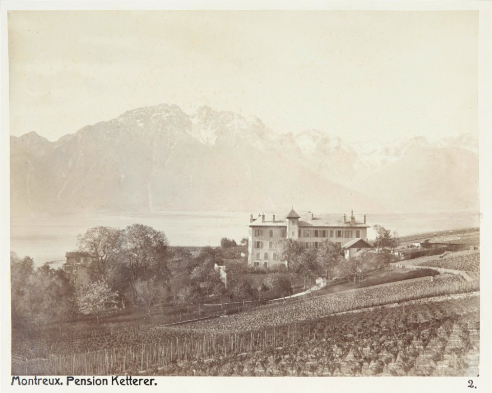 Fotografi av Montreux. Pension Ketterer - Hallwylska museet - 104842