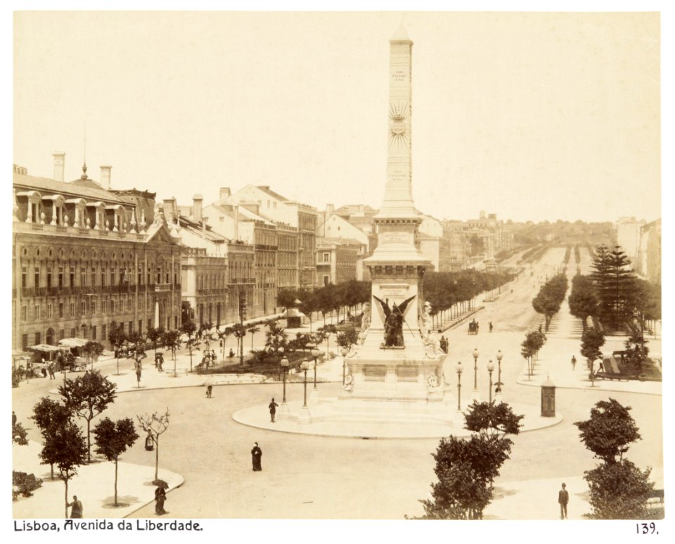 Fotografi av Lisboa. Avenida da Liberdade - Hallwylska museet - 105321