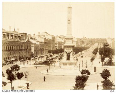 Fotografi av Lisboa. Avenida da Liberdade - Hallwylska museet - 105321