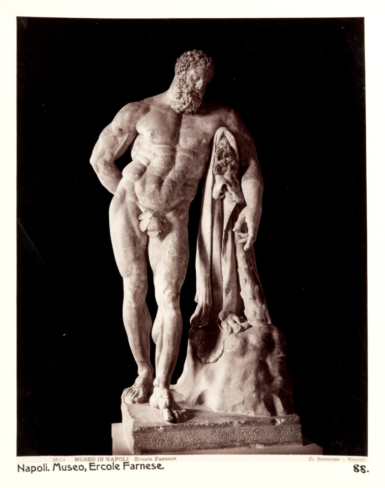 Fotografi av Museo, Ercole Farnese. Neapel, Italien - Hallwylska museet - 106847