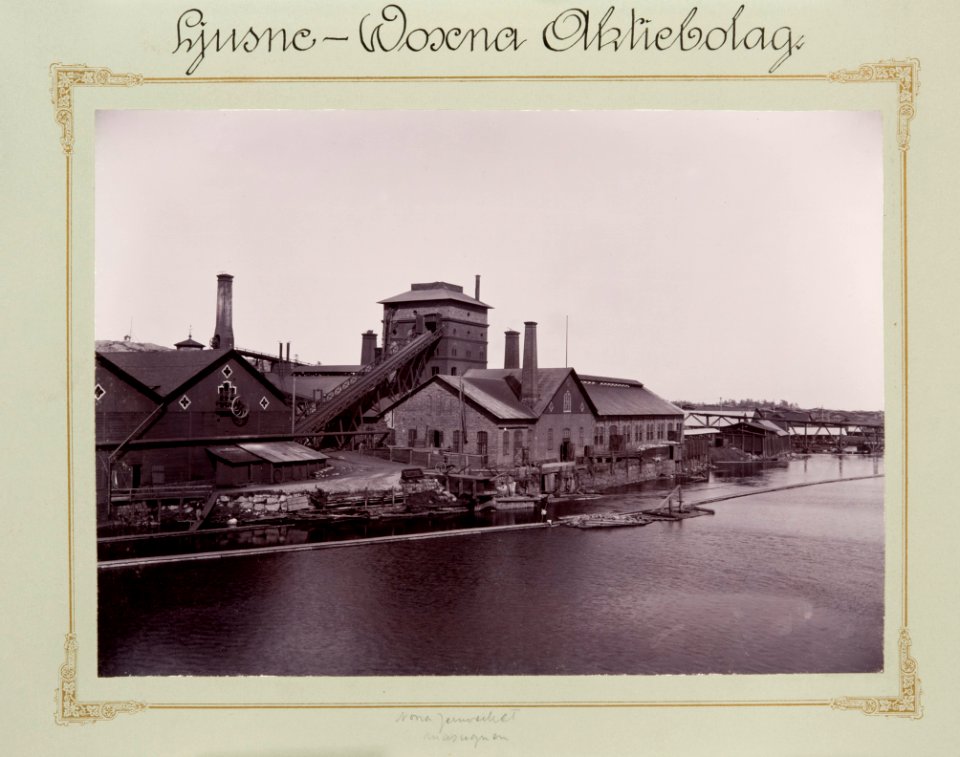 Fotografi av Ljusne. Norra järnverket, masugnen - Hallwylska museet - 106747