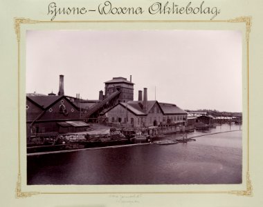 Fotografi av Ljusne. Norra järnverket, masugnen - Hallwylska museet - 106747