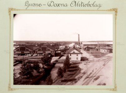 Fotografi av Ljusne. Gamla sågen och elverket - Hallwylska museet - 106742