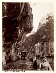 Fotografi av parti av Bratlandsdalen, Suldal, Norge - Hallwylska museet - 105726