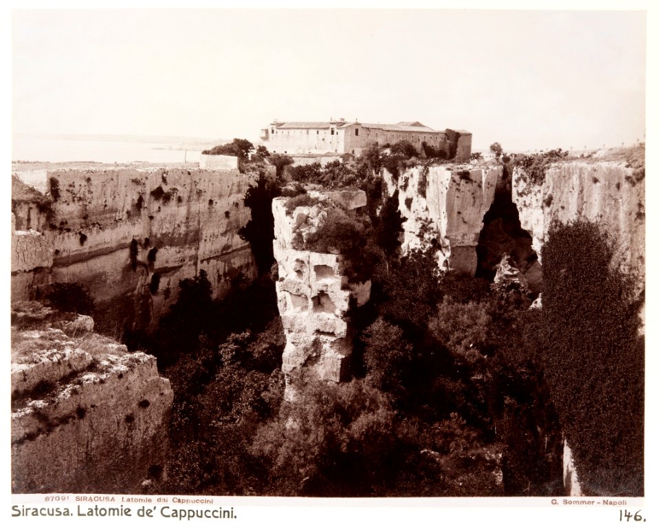 Fotografi av Latomia dei Cappuccini. Syracusa, Italien - Hallwylska museet - 106706