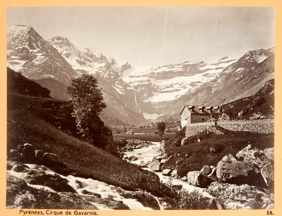 Fotografi av Pyrénées. Cirque de Gavarnie - Hallwylska museet - 104667