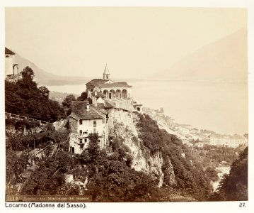 Fotografi av Locarno. Madonna del Sasso - Hallwylska museet - 104867
