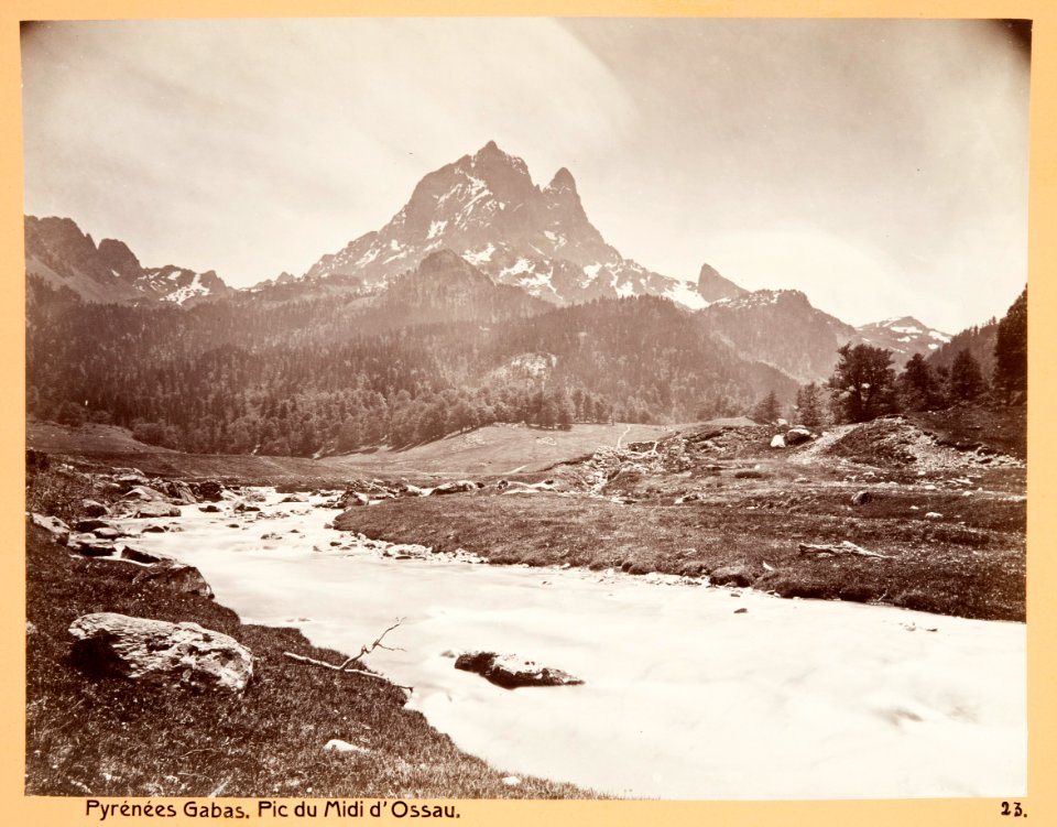 Fotografi av Pyrénées. Gabas. Pic du Midi d´Ossau - Hallwylska museet - 104672