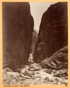 Fotografi av Pyrénées. Luchon, Rue d´Enfer - Hallwylska museet - 104656