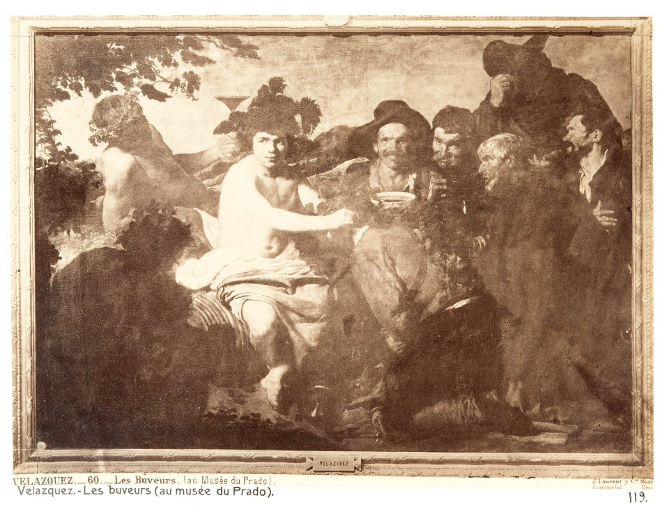 Fotografi av Madrid. Velasquez, Les buveurs (au Musée du Prado) - Hallwylska museet - 105172