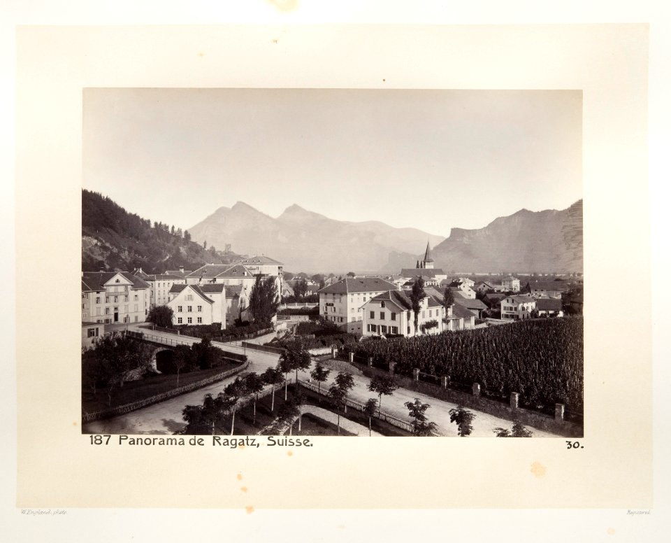 Fotografi av Ragatz i Schweiz - Hallwylska museet - 103163