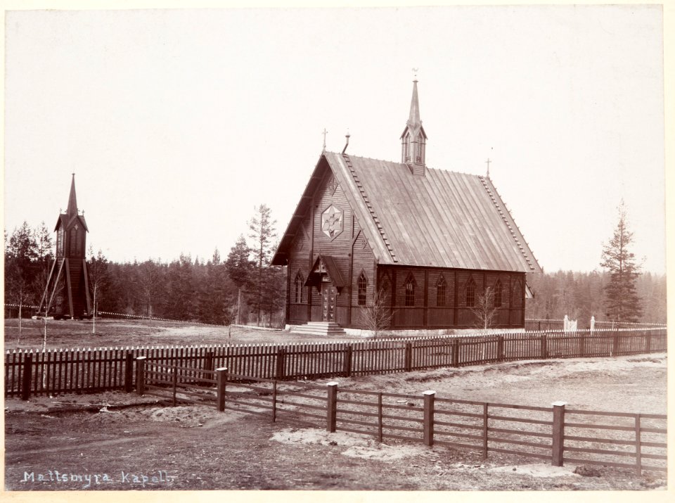 Fotografi av Mattsmyra kapell - Hallwylska museet - 106816