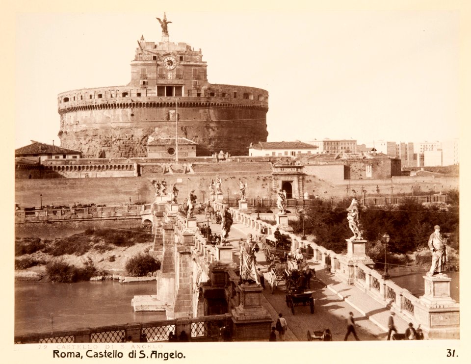Fotografi av Roma. Castello di S. Angelo - Hallwylska museet - 104731