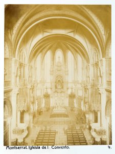 Fotografi av Montserrat. Iglesia del Convento - Hallwylska museet - 104751