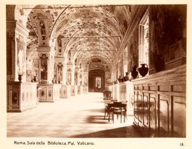 Fotografi av Roma. Sala della Biblioteca, Pal. Vaticano - Hallwylska museet - 104744