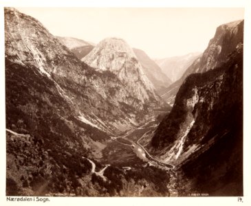Fotografi av Naerödalen. Sogn, Norge - Hallwylska museet - 105702
