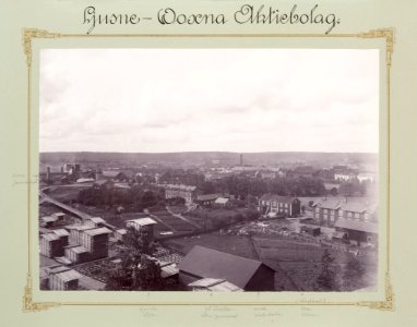 Fotografi av Ljusne. Norra järnverket, masugnen - Hallwylska museet - 106749