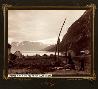 Fotografi av Pollen, Lyngenfjord. Tromsö, Norge - Hallwylska museet - 105833