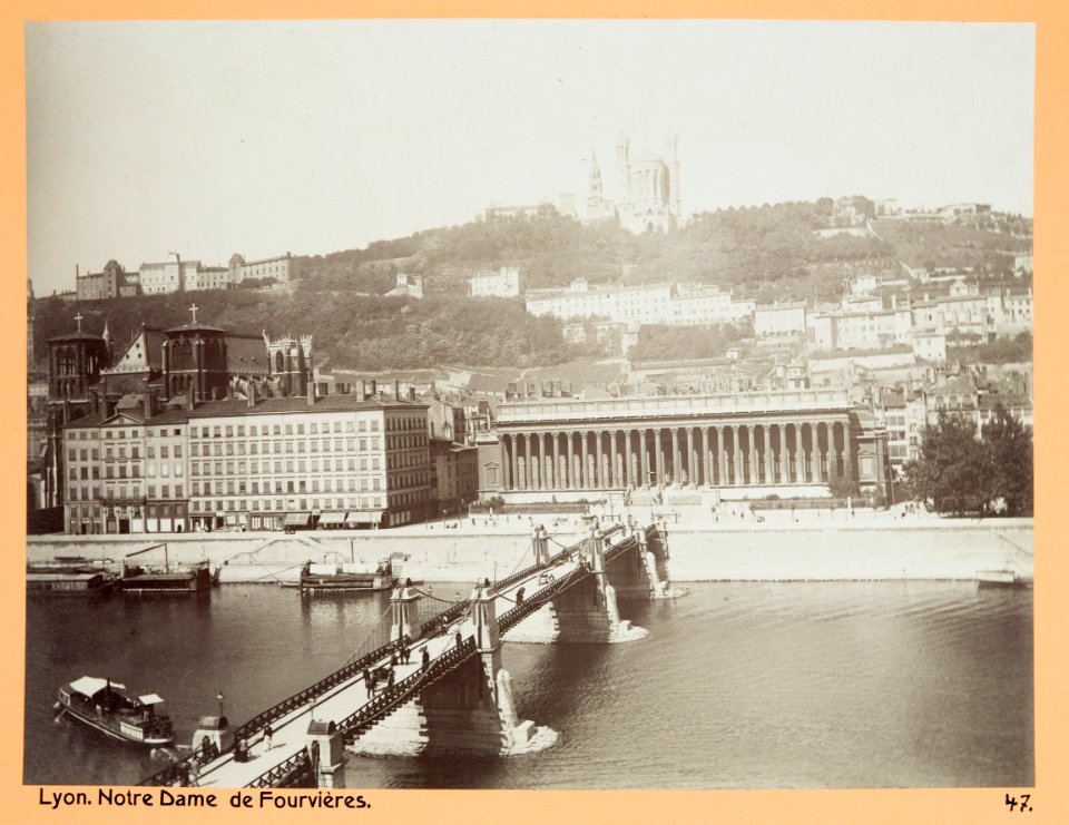 Fotografi av Lyon. Notre Dame de Fourvières - Hallwylska museet - 104529