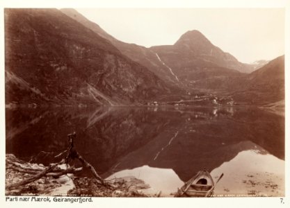 Fotografi av Maerok. Geirangerfjord, Norge - Hallwylska museet - 105696