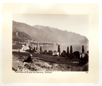 Fotografi av Montreaux och Genèvesjön - Hallwylska museet - 103186