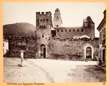 Fotografi av Pyrénées. Luz, Èglise des Templiers - Hallwylska museet - 104663