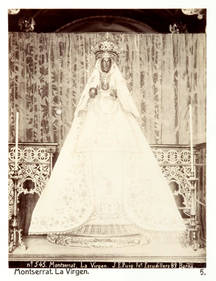 Fotografi av Montserrat. La Virgen - Hallwylska museet - 104752