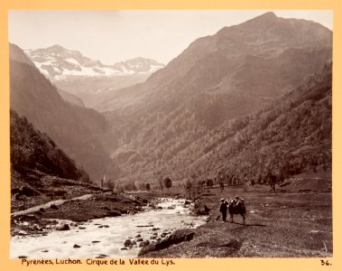 Fotografi av Pyrénées. Luchon, Cirque de la Vallée du Lys - Hallwylska museet - 104659