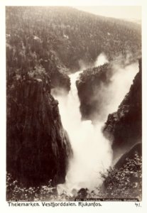 Fotografi av Rjukanfos. Telemarken, Vestfjorddalen, Norge - Hallwylska museet - 105749 photo