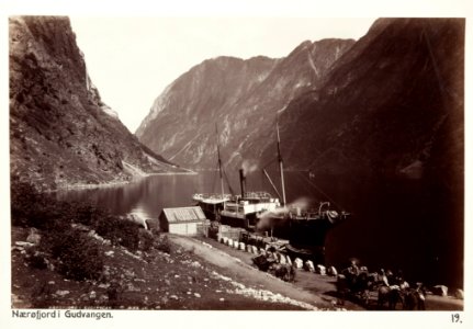 Fotografi av Naeröfjord i Gudvangen, Norge - Hallwylska museet - 105707