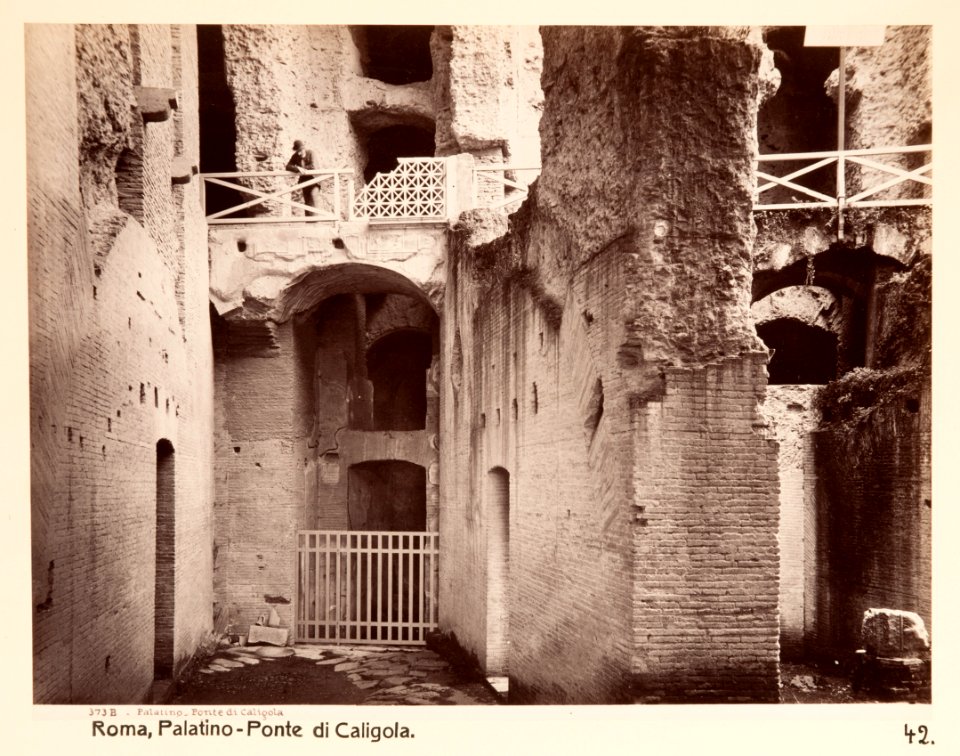 Fotografi av Roma. Palatino. Ponte di Caligola - Hallwylska museet - 104720